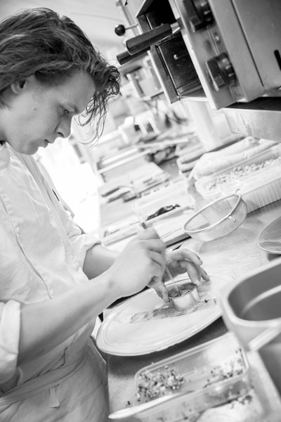 Chef aan het werk