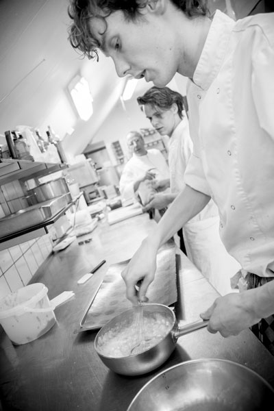 Chef in de keuken